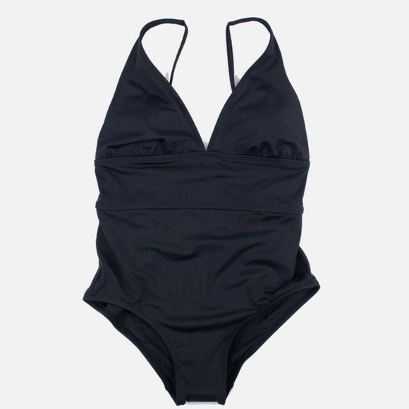 NWT Une Piece Deep V Classic One-piece Swimsuit - Picture 1 of 4